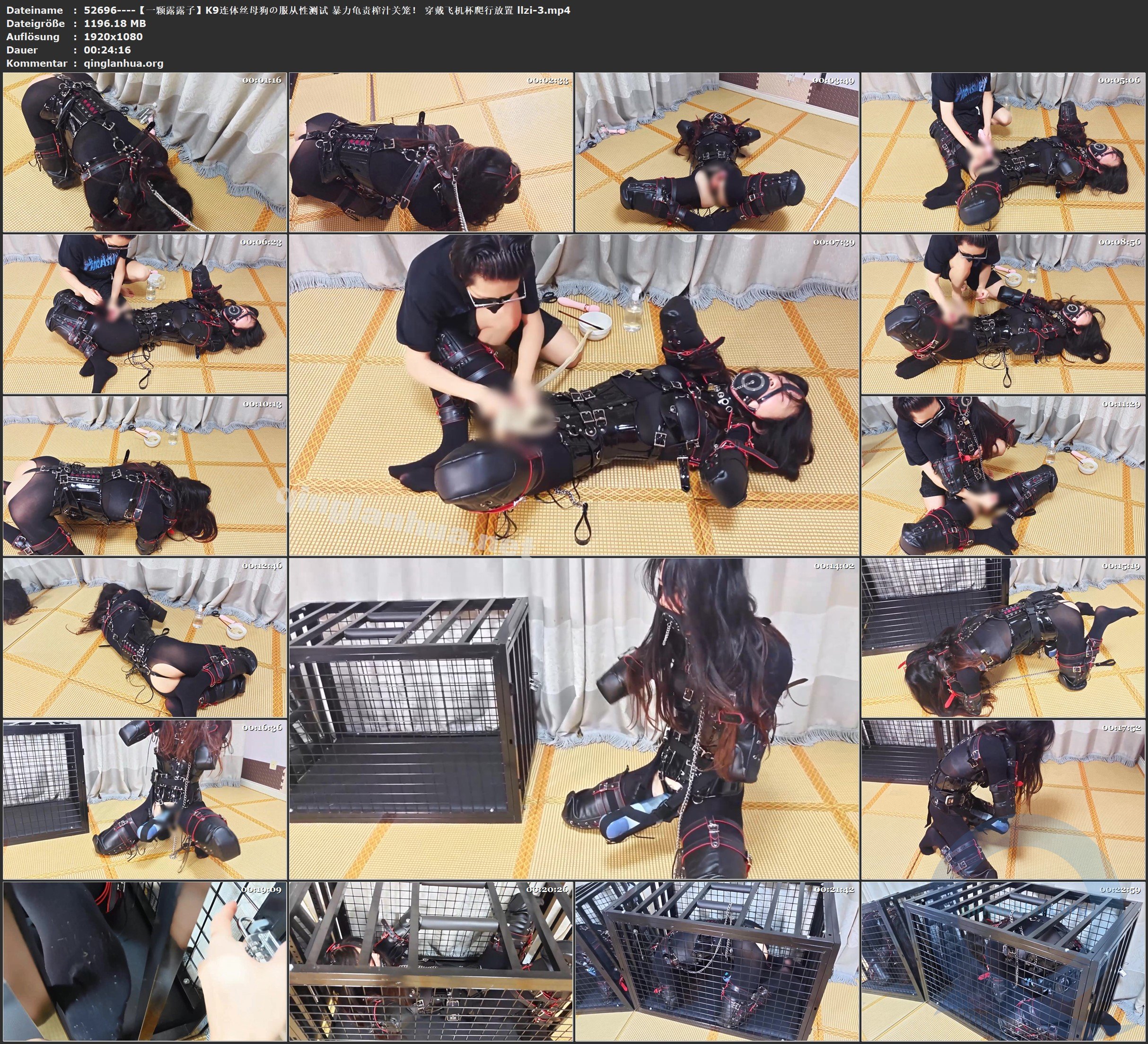 52696----【一颗露露子】K9连体丝母狗の服从性测试 暴力龟责榨汁关笼！ 穿戴飞机杯爬.jpg