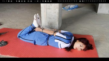 【clz原创】思思全身铁链超级欧式捆绑，铁链驷马，铁链股绳