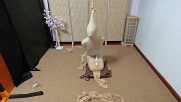 【黄苓】肉色丝袜驷马全包