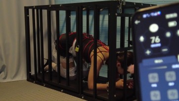 【鑫鑫工作室】新人女模特 小肉臀 女仆装捆绑调教