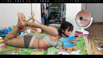 【clz原创】小艾内衣内裤欧式驷马，然后半吊，严厉捆绑