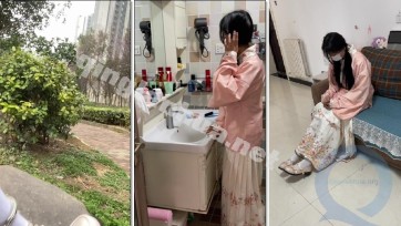 【布莱恩原创】18岁女高的四天镣铐生活（9）戴脚铐远走 驷马铐睡觉