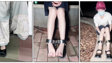 【布莱恩】木枷与十斤重镣-严厉锁具下的女大学生