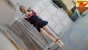【绳舞飞扬】JK美少女之小苒的快乐绳模生活（上部）：19岁空乘在读绳模、龟甲紧缚+股绳勒阴+最大极限的脚尖颠地+四马空中吊荡秋千