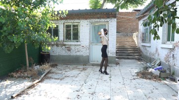 【试炼工作室】倩倩职业装吊带黑丝户外镣铐行走/室内苏秦背剑弯腰限位吊放置惩罚