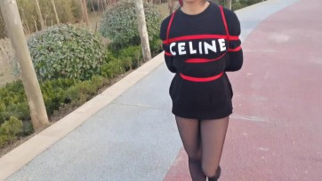 【一绳所爱】捆绑蒙眼户外聊天散步