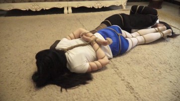 【逍遥】入室抢劫02 女劫匪之间内讧,迷晕同伙双人69式捆绑堵嘴蒙眼丝袜套头