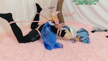 【时生】水月战败cg，单腿吊，踮脚吊挠脚心，折腿悬吊，马具口球强制抬头，电击拷问